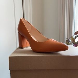 NIB Laina Court Burnt Orange Leather
